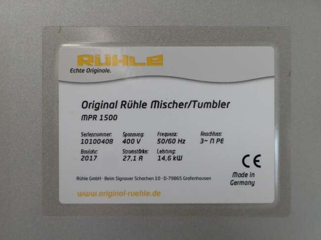 Rühle tumbler / mixer